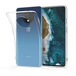 kwmobile Case Compatible with OnePlus 7T - Clear Case Soft Slim Flexible Protective TPU Phone Cover - Transparent