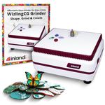 Inland Craft WizlingCG Glass Grinder, Precision Tool Edging Grinding Shaping Drilling, Essential Stained Glass Grinder Machine Mosaics for Professionals & Hobbyists, Includes Diamond Grinding Bit