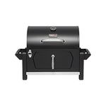 Grills House Portable Charcoal Grill with Two Side Handles, Compact Outdoor Charcoal Grill with Bottle Opener, for Travel, Picnic, Tailgate, and Campsite Cooking, CD1519-SC, Black