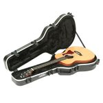 SKB Taylor GS Mini Acoustic Guitar Hard Case, Black - TSA Locks, Indestructible Handle, Plush Interior for Ultimate Protection - Heavy Duty, Durable Construction