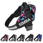 INDI HOP SHOP Police K9 Dog Harness No Pull Harness | Reflective | No Choke (Retro Spice, S, Pack of 1)