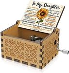 Sunflower Wooden Engraved Colorful 