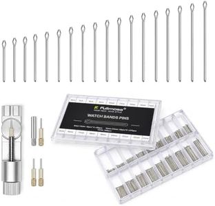 Fullmosa Watch Strap Bars Repair Kit, 360 PCS Link Cotter Pins 6-23mm,Link Remover, Stainless Steel Watch Bracelet Pin Replacement Kit Assortment for Mechanical/Quartz/Smartwatches