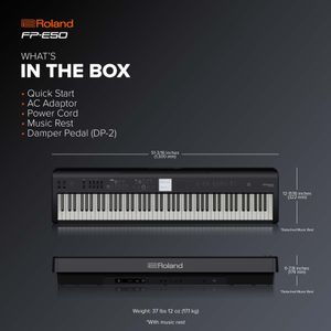Roland FP-E50 88-Key Digital Piano – Portable Keyboard