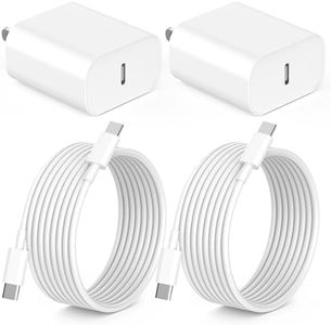 iPhone 17 16 15 Long Charger Fast Charging 2Pack USB C Wall Charger Block