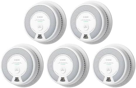 X-Sense 2-in-1 Smoke and Carbon Monoxide Detector Alarm (Not Hardwired), 10-Year Battery-Operated Dual Sensor Fire & CO Alarm, UL 217 & UL 2034 Certified, SC06, 5-Pack