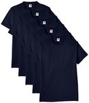 Fruit of the Loom Men's Heavy T Shirt, Navy, 3XL UK