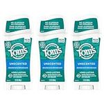 Tom's of Maine Long Lasting Deodorant Natural Deodorant Deodorant Unscented 2.25 Ounce Pack of 3