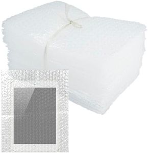 50Pcs Clear Bubble Out Bags, 8”x10” Bubble Pouches Bags for Shipping, Double Wall Bubble Cushioning Wrap Bags for Mailing Packing, Moving and Storage Fragile China Dishes Electronic Item