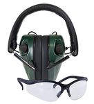 Caldwell E-Max Low Profile Electronic 23 NRR Adjustable Earmuffs w/Sound Amplification for Shooting Range with Glasses