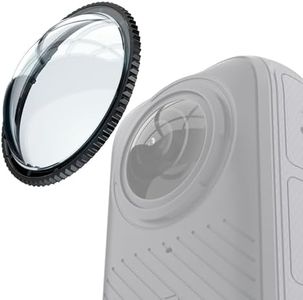 NexAmeri Premium lens guards Compatible with Insta360 X4 lens guards set, 10H Hardness Tempered Glass HD/No bubbles/Anti-Scratch/Drop Resistant, Auto Recognition Magnetic Twist Lock Camera Accessories