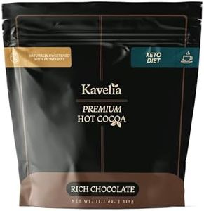 Keto Hot Chocolate Powder – Stevia-Free, Sugar-Free Cocoa Mix with Fiber-Rich Prebiotics, Low-Carb, Gluten-Safe, Non-Dairy, Vegan, and without GMO – Perfect for Ketosis, Wellness– 15 Servings (11.2 oz, Premium Original)