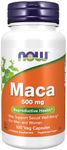 NOW Foods Supplements, Maca (Lepidium meyenii) 500 mg, For Men and Women, Reproductive Health*, 100 Veg Capsules