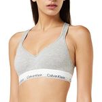 Calvin Klein Women's Bralette Bra, Grey Heather, M