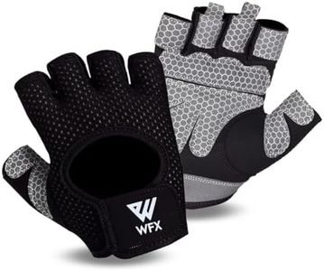 WESTWOOD FOX Weight Lifting Gloves with Wrist Wrap Support,Gym Gloves for Men and Women, Anti Slip, Breathable, Workout Training, Hanging, Pull-Ups, Dumbbell,Cycling (BLACK Without Wrist, M)