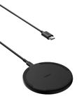Belkin Wireless Charging Pad 15W - Qi Charger, Charging Station for Apple iPhone 17, Air, 16, 15, 14, 13, 12 Series, AirPods, Samsung Galaxy, Google Pixel - Power Supply and Cable Included - Black