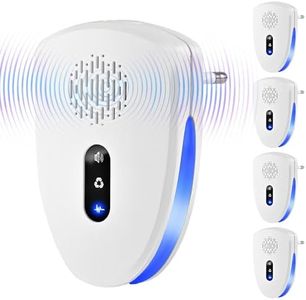 [2026 Upgrade] Ultraschall Schädlingsbekämpfer (4 Stück) – Mückenstecker Mückenschutz gegen Mücken, Fliegen, Kakerlaken, Spinnen – 3 Modi Milbenabwehr, steckerfertig für Schlafzimmer, Kinderzimmer