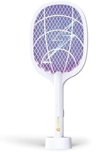 Toreto Mosquito Killer Racket Bat | 2 in 1 Auto Mode | UV Light | Mosquito Swatter/Zapper | Dense and Powerful Net | Electric Insect Killer bat | 1800mAh Rechargeable Powerful Battery | Made in India