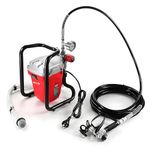 iBELL APS1170 Airless Paint Sprayer Machine with Powerful 650W Motor, Max Pressure 20.7MPa/3000psi, 1.1L/Min Flow Rate and 7.6M High Pressure Hose (Multicolor) | Corded Electric