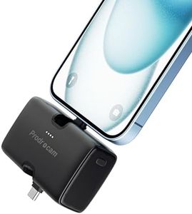 Powerbank 4500mAh pour iPhone/Android, Batterie Externe de Téléphone Portable Double Port, Chargeur Portable, Compatible avec iPhone 15/14/13/12/11/X/8, pour Samsung/Oneplus/LG Series (Noir)