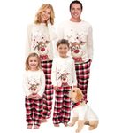 Family Matching Pajamas Set Christmas Pyjama for Women Men Noel Famille Plaid Xmas PJ's Festival Holiday Outfits Sleepwear Loungewear