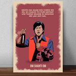 Good Hope Matte paper 300gsm Bollywood Movies Om Shanti Om Poster, multicolour, Print, 13 inch x 19 inch