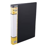 D.RECT Display Book PP A4 40 Pockets Display Folder Solid Presentation Folder Offer Folder Black