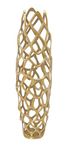 Deco 79 Aluminum Metal Tall Coral Vase, 9 Inch x 9 Inch x 31 Inch, Gold