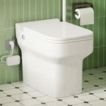600Watt All-in-One Upflush Toilet System with Built-in Macerator Pump | Tankless | Compact, Dual Flush Design for Basements, Attics & Small Bathrooms | 4/5 HP Motor