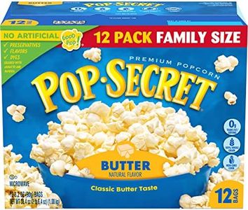 Pop Secret Microwave Popcorn, Butter Flavor, 3.2 Oz Sharing Bags, 12 Count