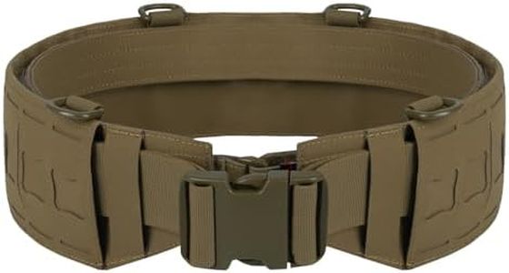 BOMTURN Tactical Molle Belt Military Duty Belt,w/Hook Lining Nylon Quick Release Rigger Belts for Police Law Enforcement