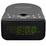 Memorex CD Alarm Clock Radio Black