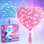 Qukir Craft Kits for Kids, 3D String Art Kit for Kids Toy Age 6 7 8 Year Old Toys for Girls 6-12 Year Old Girl Gifts for 7 8 9 Year Olds Girls Toys Age 9-11 Arts and Crafts for Kids Lanterns Craft