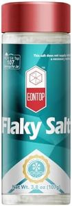 EONTOP Flaky Salt, 3.8oz Sea Salt Flakes for Baking, Cooking and Fishing, Non-Iodized Steak Seasoning, 107g in Salt Shaker,Pack of 1