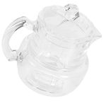 TOPBATHY Honey Pot Handle Syrup Holder Honey Dispenser Transparent Honey Jar Honey Storage Holder Syrup Dispenser Clear Honey Container Lidded Honey Container Syrup Rack Acrylic