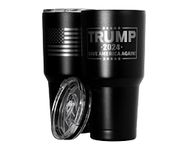 Trump 2024 Travel Coffee Mug - Double Wall Vacuum Insulated Stainless Steel Coffee Thermos 30 Oz Tumbler - Republican Tumbler Tea Mug Patriotic Gift (trump 2024)