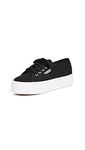 Superga Unisex Low-Top Sneakers, Black/White, 6