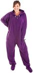 Forever Lazy Footed Adult Onesie - Purple People Sleeper - L