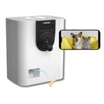 LUSIMPO [2023 Summer Release] Pet Camera with Treat Dispenser, Treat Tossing for Dogs/Cats, Smart WiFi Dog/Cat 1080P HD Camera, Live Video, Auto Night Vision, 2-Way Audio, Free App, No Monthly Fee