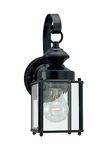 Sea Gull Lighting 8456-12 Jamestowne One - Light Outdoor Wall Lantern Outside Fixture, Black