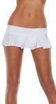 Starline Costumes Pleated Solid Mini Skirt, White, Small/Medium