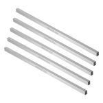 uxcell HSS Lathe Tool Bit 6mm x 6mm x 200mm, Square Lathe Turning Tool Blanks, High Speed Steel Rectangular Fly Cutter Mill Blank, 5pcs