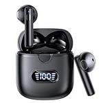 AHEYE Wireless Earbuds Bluetooth 5.3 Headphones, 60H Playtime LED Power Display Charging Case, IPX7 Waterproof Earphones HiFi Stereo Deep Bass Ear Buds for iPhone Android Phone Computer Laptop Sports