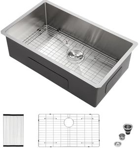 30 Inch Undermount Kitchen Sink - Mocoloo Stainless Steel Kitchen Sink 30x18 Undermount 16 Gauge Stainless Steel Sink with 10" Deep Single Bowl Round Corner