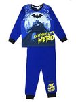 DC Comics Boys Batman Pyjamas, Long Sleeve, Navy, 5-6 Years