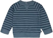 Modern Moments by Gerber Baby Boys' Sweatshirt, Medium Blue Stripe, 0-3 Months