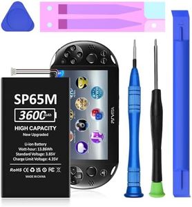 SHENMZ Ps Vita 1000 Battery,(New Upgrade) 3600mAh High Capacity New 0 Cycle Battery Replacement for Sony PS Vita Playstation Vita PCH-1006 PCH-1001 PCH-1101 PSV 1000 SP65M Games with Repair Tool Kit