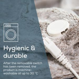 Beurer Electric Blanket, Nordic Beige, 180x130cm – Heated Throw