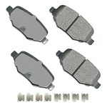 Akebono Ultra-Premium Ceramic Rear Disc Brake Pads, GREY