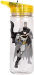 BATMAN Plastic Bottle with Straw BPA Free - 580 ml School Water Bottle for Boys 100% Leakproof Durable Drink Bottle for Boys